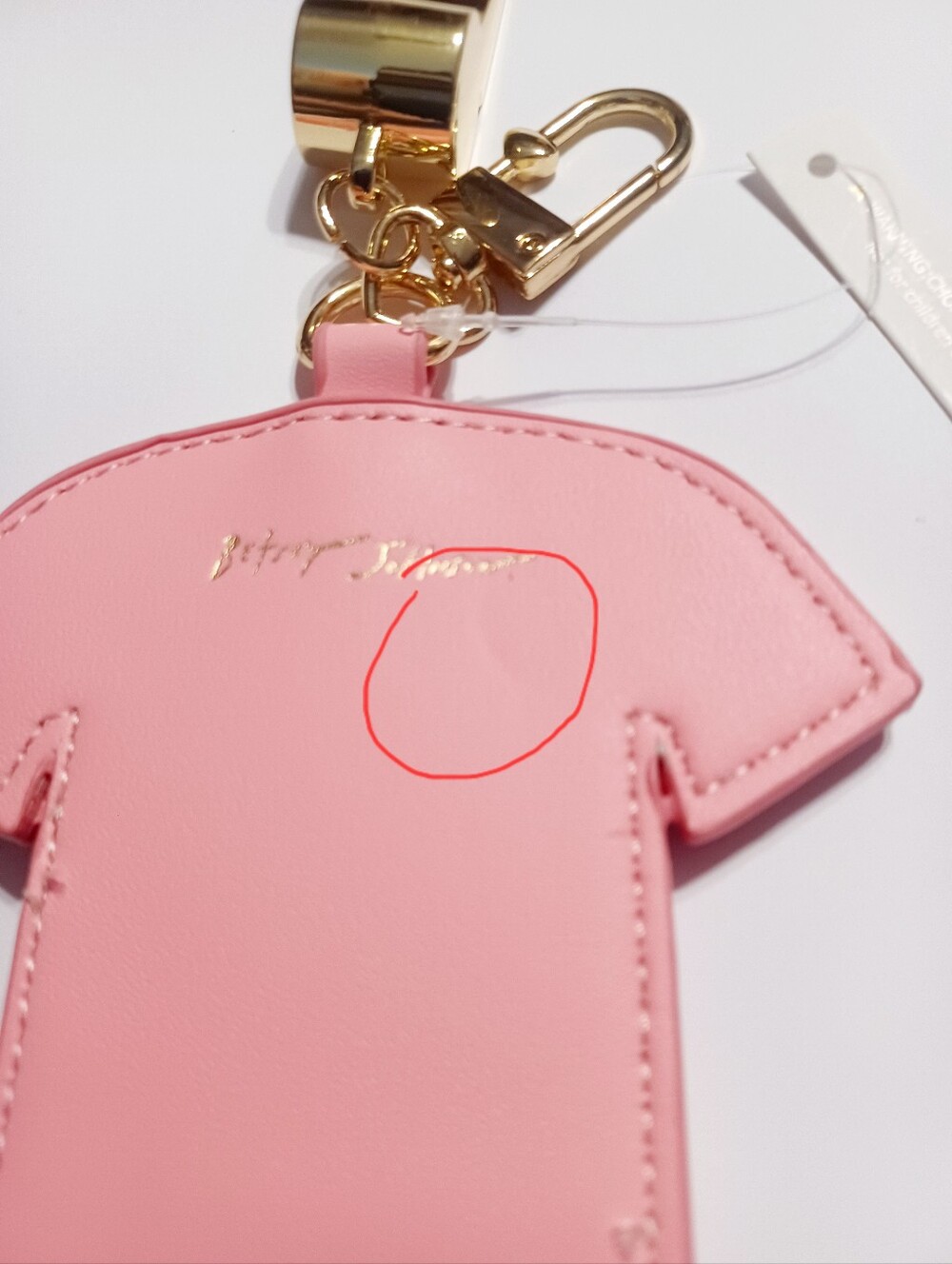Betsey Johnson Football Jersey & Whistle Key Holder/Bag Charm NWOT - Picture 6 of 7